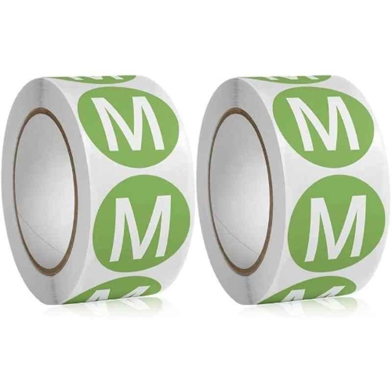 Rubik 1000Pcs 2.5cm White Style Stickers for Clothing Roll, A-444-2P-C