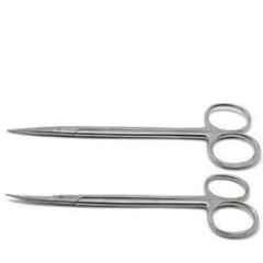 Forgesy 2 Pcs 6 inch Kelly Sharp Curves & Straight Tonsil Scissor Set, FORGESY109