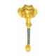 Smart Shophar 8 inch Brass Gold Silver Ganesha Ekadanta Pull Handle, SHA10PH-EKAD-GS08-P1