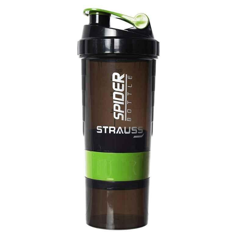 Strauss Spider 500ml Green Plastic Shaker Bottle, ST-1111
