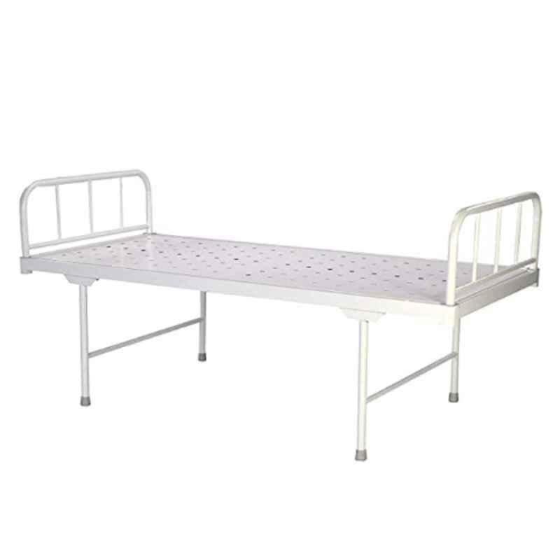 Welltrust Mild Steel Plain Hospital Bed with Removable Head & Foot Boards, WLT-732