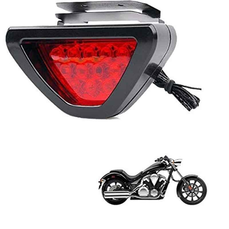 Kozdiko 12 LED Triangle Shape Bike Brake Light with Flash Mode for Honda VT BooCx, koz_94799