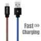 Crossloop 2.4A 1m Blue, Green & Pink Lightning Cable, CSLI04