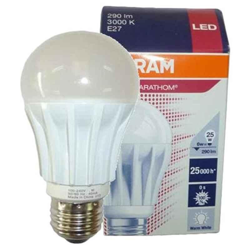 Osram 6W Plastic White Globe LED Light Bulb