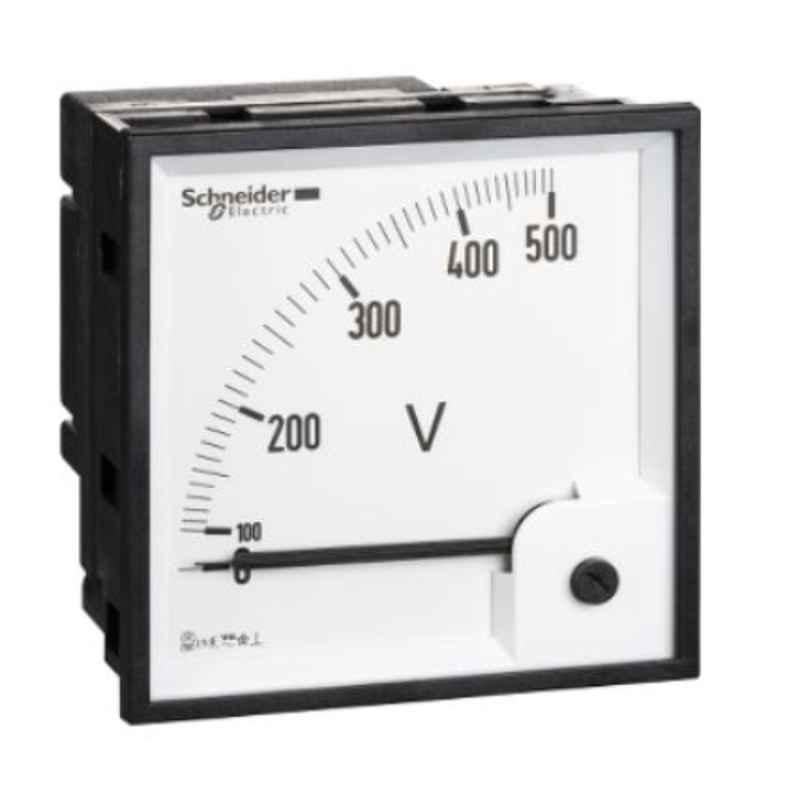 Schneider 96x96mm 0-500V VLT Analog Voltmeter, 16075