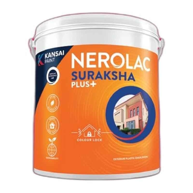 Nerolac Suraksha Plus 1 Litre White Exterior Wall Emulsion Paint with Weather, Fade & Crack Resistant