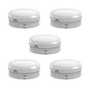 Fybros Impel 15W Polycarbonate Cool White Round LED Ceiling Surface Light, FLS5331E (Pack of 5)