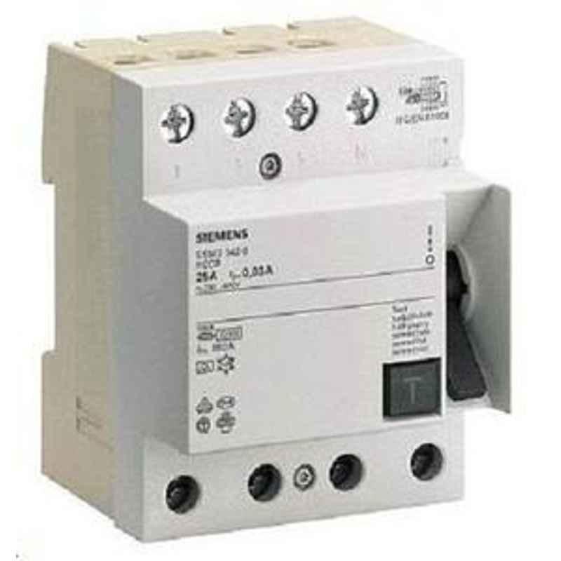 Siemens 5SU16448RC40 40 A Four Pole Residual Current Circuit Breaker