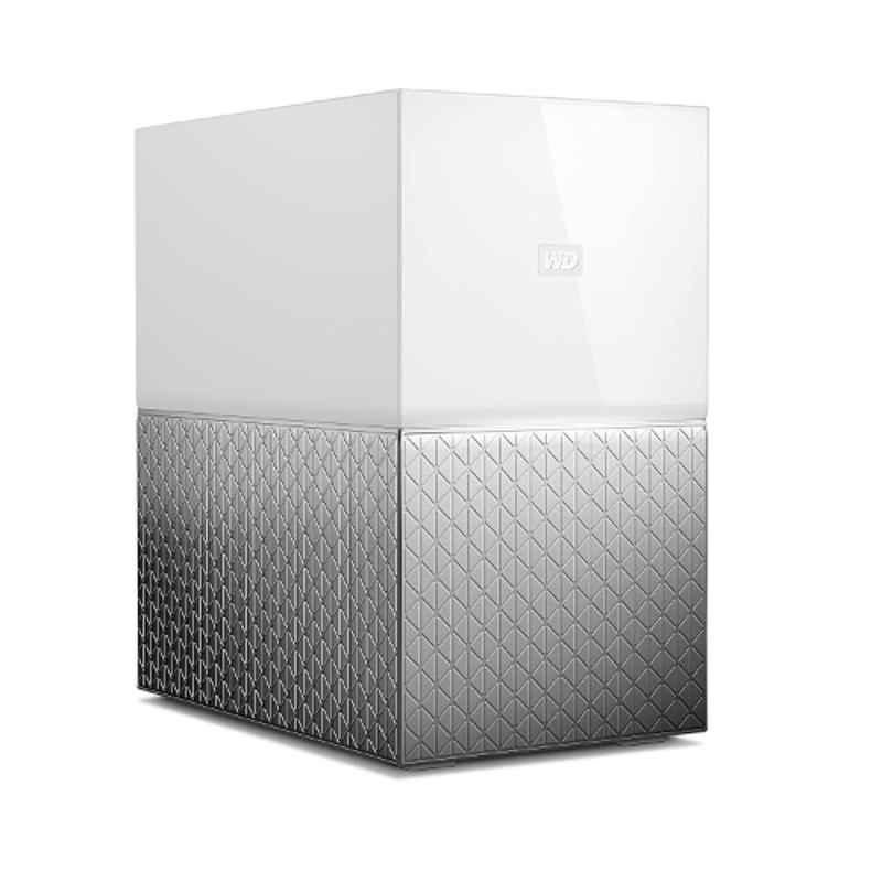 WD My Cloud Home Duo 4TB White Personal Cloud Network Attached Storage, WDBMUT0040JWT-BESN