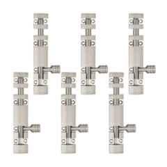 Atom 4 inch Aluminium Satin Finish Heavy Duty Joint-Less Tower Bolt, TB002-04 inch-SS-106 (Pack of 6)