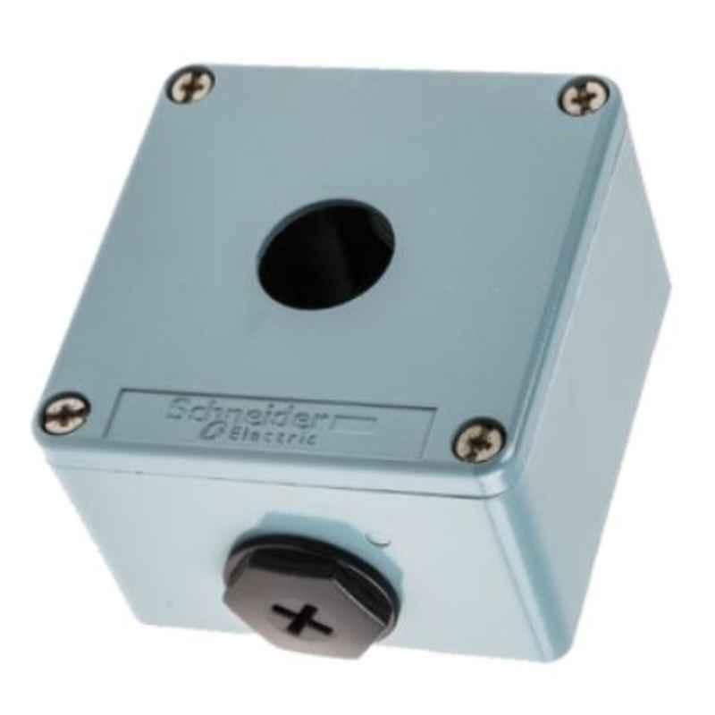 Schneider 80x80x77mm XB2 SL Zinc Alloy Blue Empty Control Station, XAPM1501