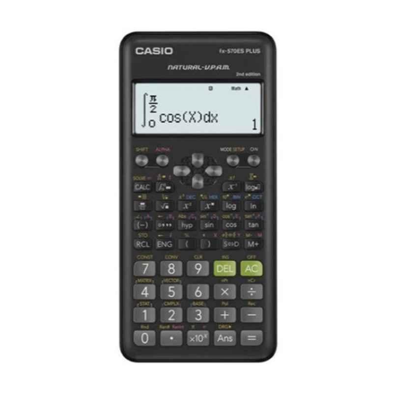 Casio FX-570ES Plus Black, Grey & Green 2nd Edition Scientific Calculator