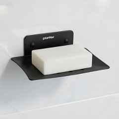 Plantex Stainless Steel Soap Holder for Bathroom/Wall Mounted Soap Holder/Soap Dish/Bathroom Accessories Black