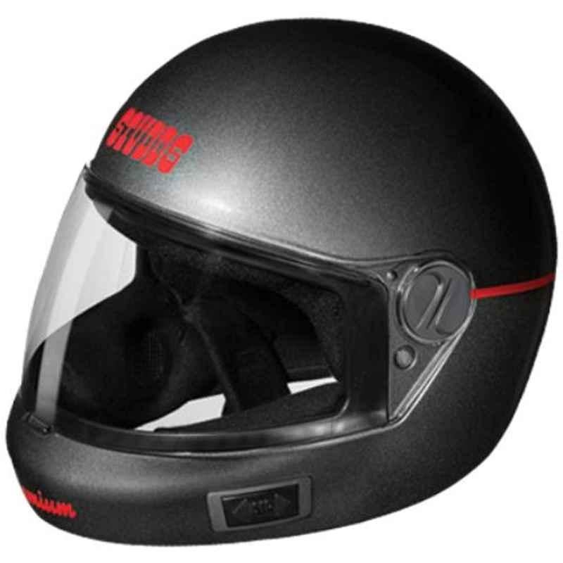 Buy Studds Premium Gun Grey Vent Full Face Helmet, Size: (L, 580