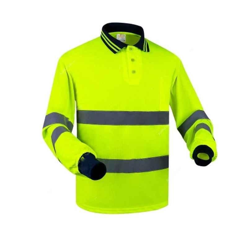 Empiral E104793101 Polyester Yellow Polos T-Shirt, Size: XL