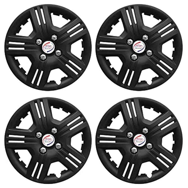 Auto Pearl 4 Pcs 13 inch ABS Black Car Wheel Cover Set for All Car, 0RC20