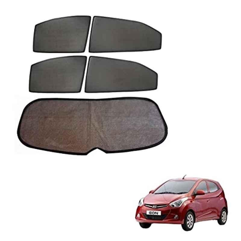 Kozdiko 5 Pcs Mesh Black Fixed Window & Rear Sun Shades Set for Hyundai Eon