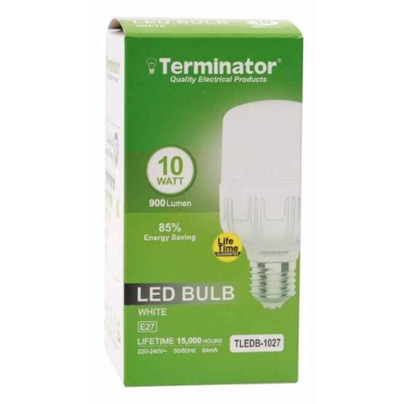 Terminator 10W 220-240V E27 6500K White LED Bulb, TLEBD-1027