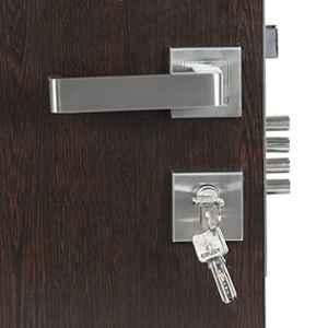 Handle Waala Rose Lumbretta-R-BSK 60mm Stainless Steel Silver Both Side Key Mortise Door Lock Set