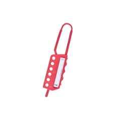 Lukko Safety 6 Holes PPCP Red Non Conductive Safety Lockout Hasp, Jaw Size: 25-83 mm, LS-H70