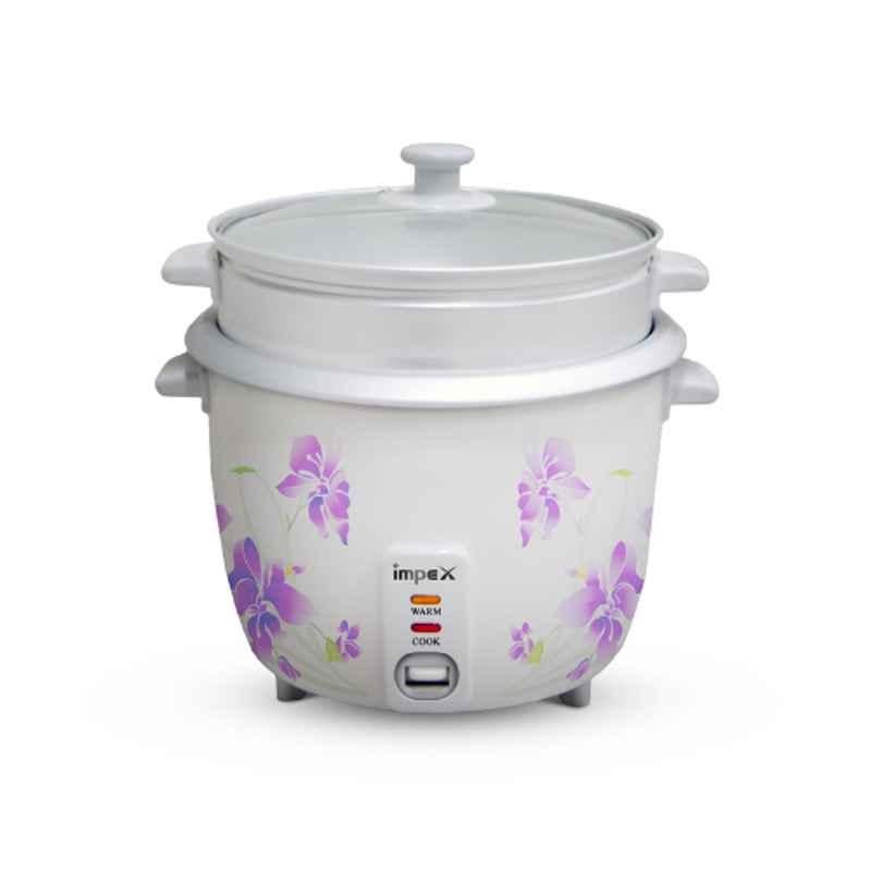 Impex 500W 1.5L Aluminium White Electric Rice Cooker, RC 2802