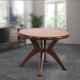Supreme Marina Globus Brown Table with Cross Leg Fixing