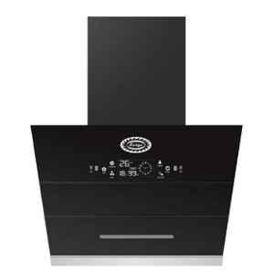 Surya SU1001 1400CMH 60cm Black Glass Kitchen Chimney