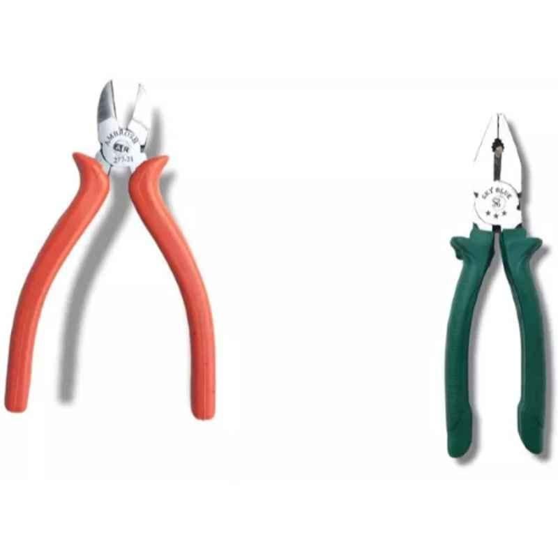 Sky Blue 2 Pcs 7.8 inch Lineman Plier Combo, SBE_PLIER_0276