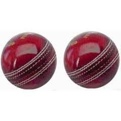 Pihusport Leather Cricket Ball (Pack of 2)