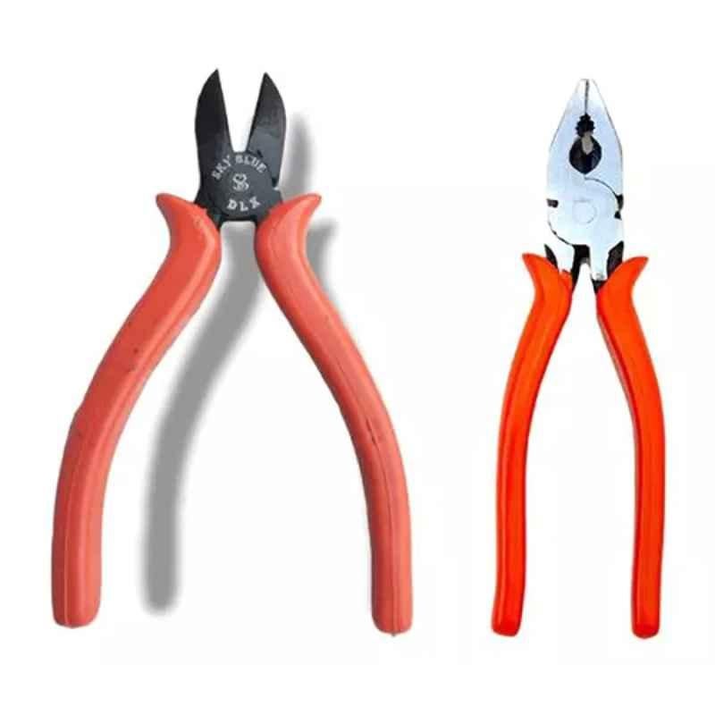 Sky Blue 2 Pcs 8 inch Lineman Plier Combo, SBE_PLIER_COMBOS_COMBO_723