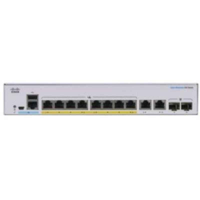 Cisco Business 250 Series 24 Ports GE Full PoE 4x1G SFP White Smart Network Switch, CBS25024FP4G