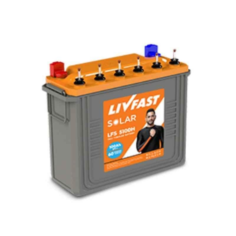 Buy Livfast 100Ah 12V Solar Battery, LFS 5100H Online At Price ₹15469