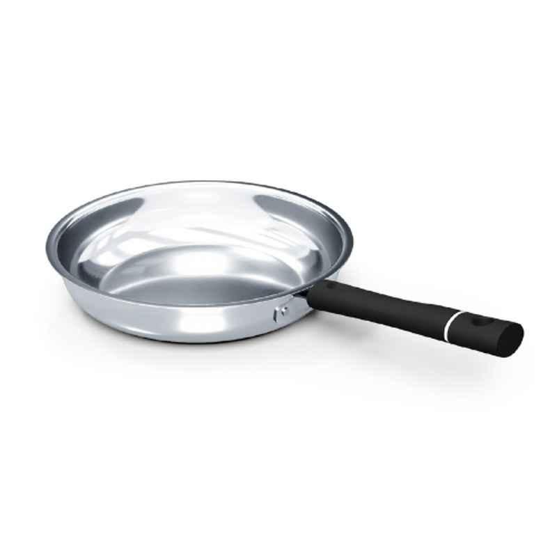Delici 16cm Stainless Steel Silver Fry Pan, DFP 22B