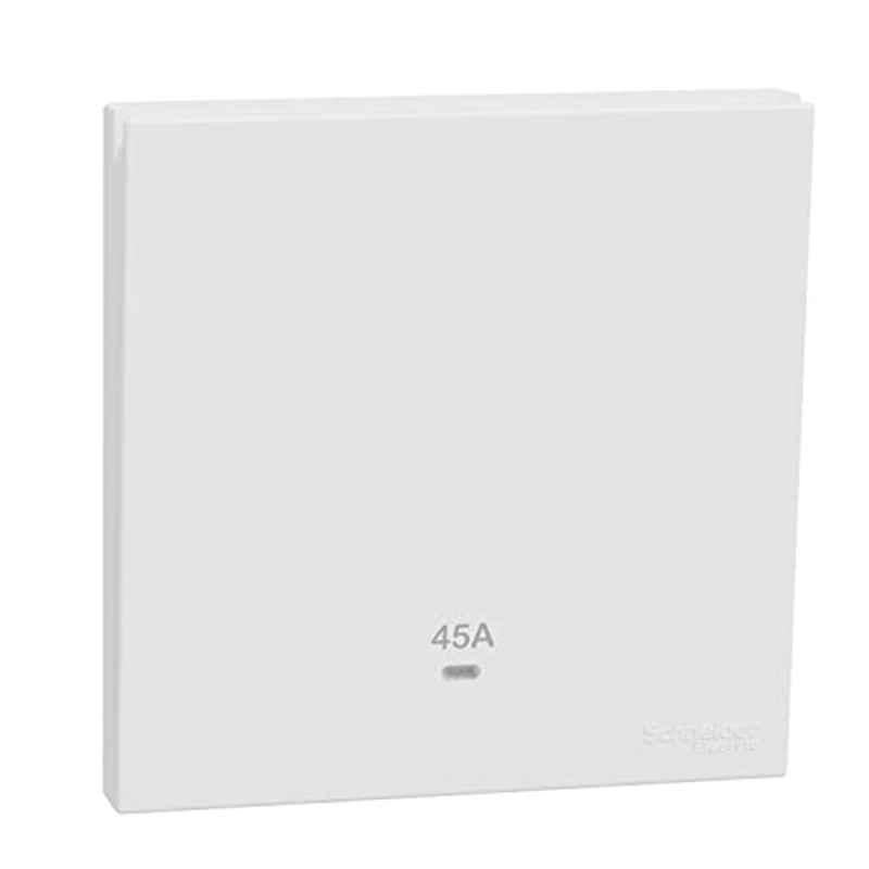 Schneider Electric Avataron-C 45A 2 Pole 1 Gang White Switch with LED, E8731D45N_WE