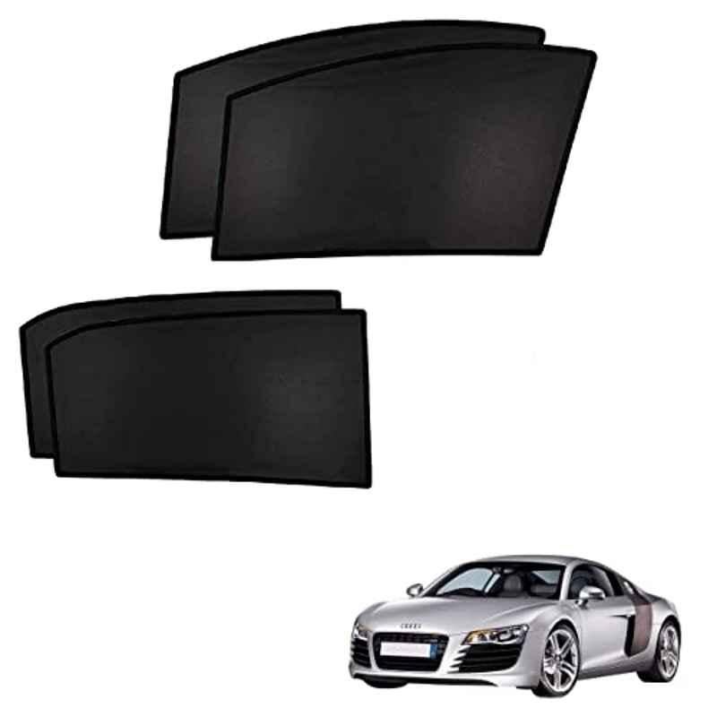 Kozdiko 4 Pcs Custom Fit Non Magnetic Curtains Mesh Car Sun Shade Set for Audi R8