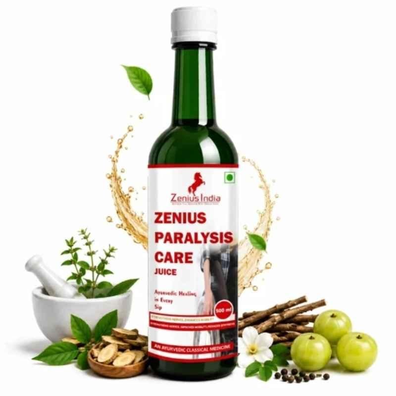 Zenius India 500ml Paralysis Care Juice with Shankhpushpi, Amla, Harad, Vidarikand & Shatavari for Promotes Recovery, Boosts Immunity & Supports Holistic Healing