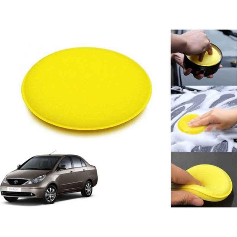 Auto Pearl Polyurethane Beige Washing & Waxing Polish Foam Sponge for Manza