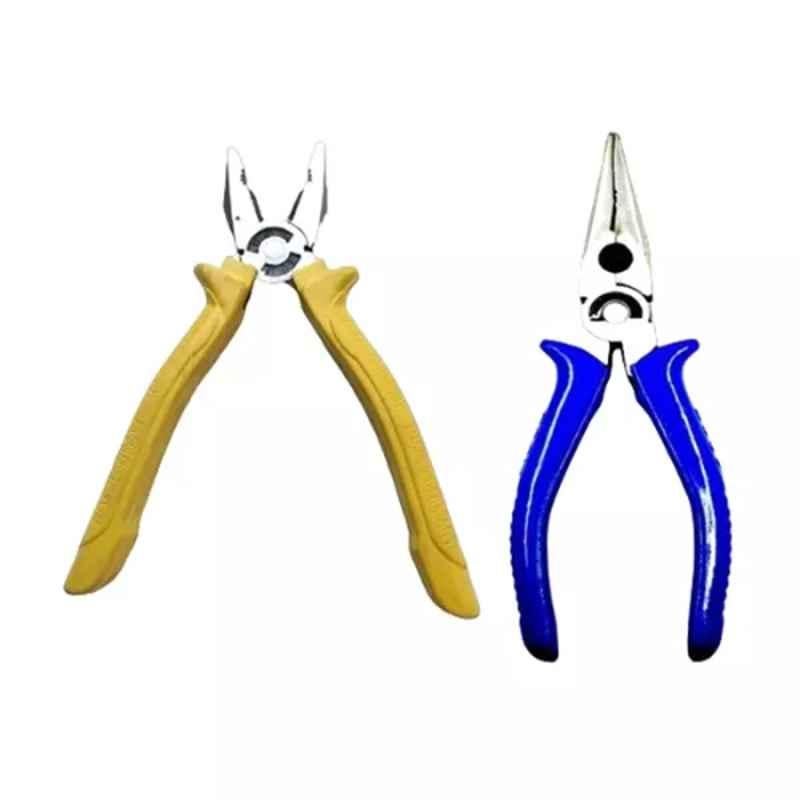 Sky Blue 2 Pcs 7.8 inch Lineman Plier Combo, SBE_PLIER_COMBO_MOD_01729