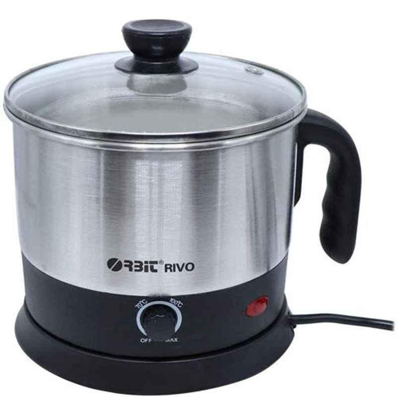 Orbit Rivo 1.5L 1000W Multi-Purpose Silver Electric Kettle