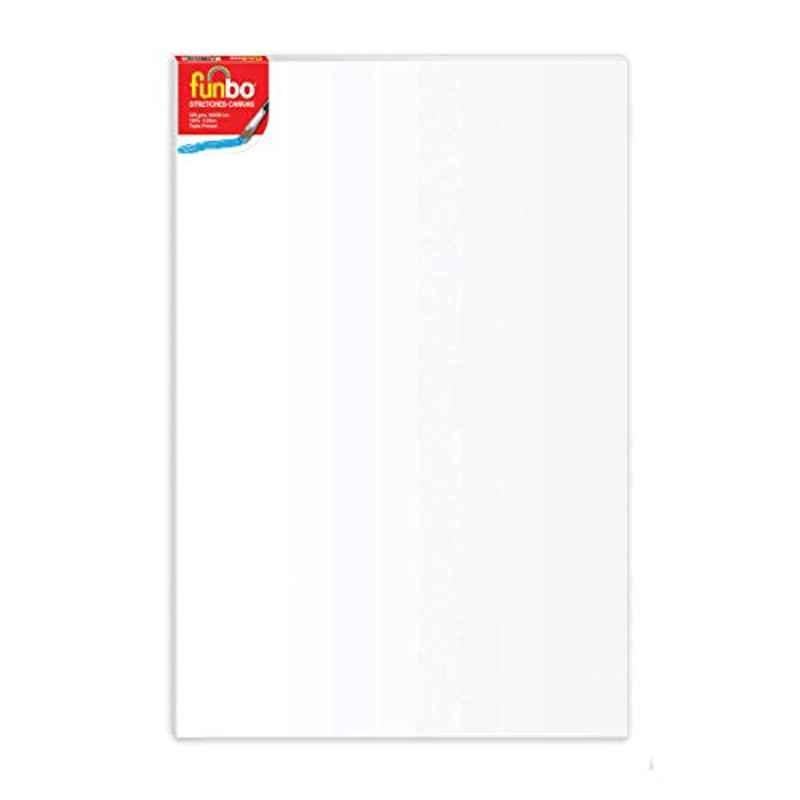 Funbo 60x90cm 380 GSM White Stretched 3D Canvas Board, FO-114006090