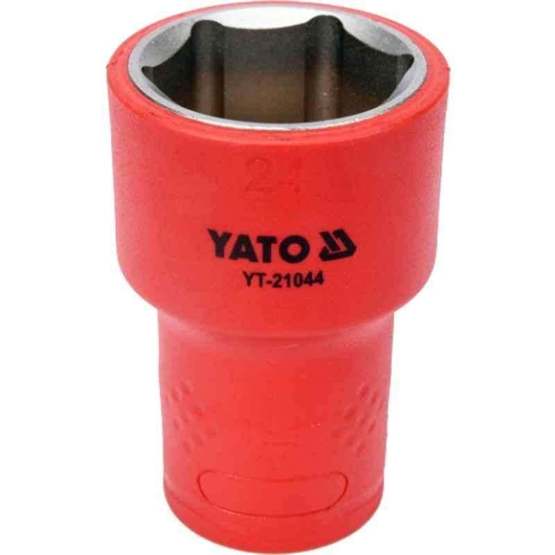 Yato 21mm 1/2 inch Drive VDE-100V CrV Insulated Hexagon Socket, YT-21041