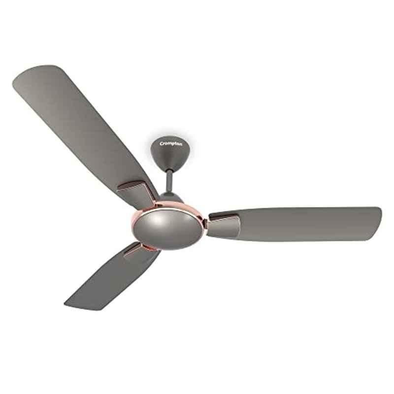 Crompton Toro 53W 370rpm Grey 3 Blade Ceiling Fan with 2 Years Warranty, CFHSTORAD48WGR1Z, Sweep: 1200 mm