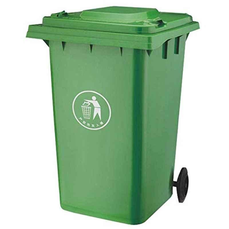 240L Green Plastic Garbage Trash Can