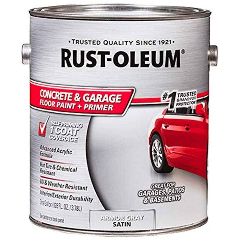 Rust-Oleum 1 Gallon Grey 225359 Concrete and Garage Floor Paint & Primer