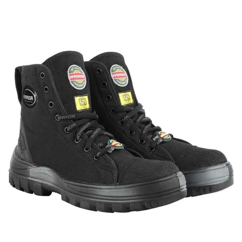 Liberty Warrior Jungle King Leather Soft Toe Black Work Safety Boots, LB-JK-BLK, Size: 11