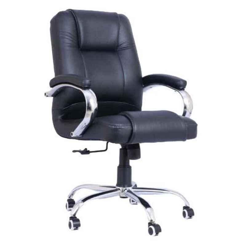 MRC Comfort Black Mid Back Revolving Chair