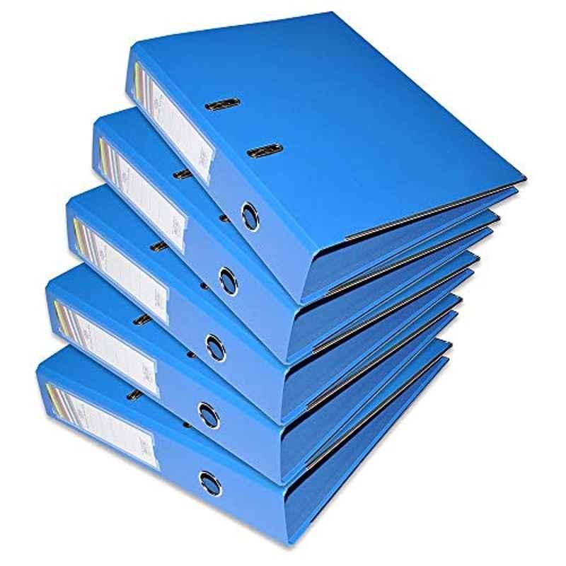 FIS 8cm F/S Blue Lever Arch File, FSBF8PBLFN10 (Pack of 10)