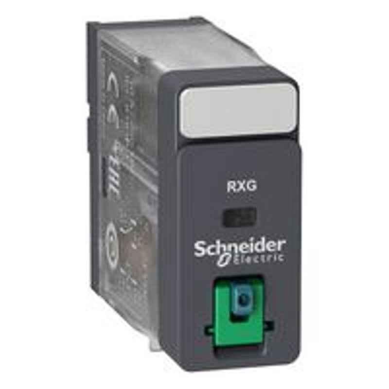 Schneider 10A 120 VAC Interface Relay with Lockable Test Button & LED, RXG12F7