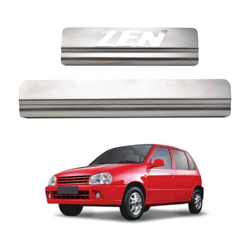 Galio GFS-003 4 Pcs Non-LED Stainless Steel Footstep Door Sill Plate Set for Maruti Suzuki Zen 1993