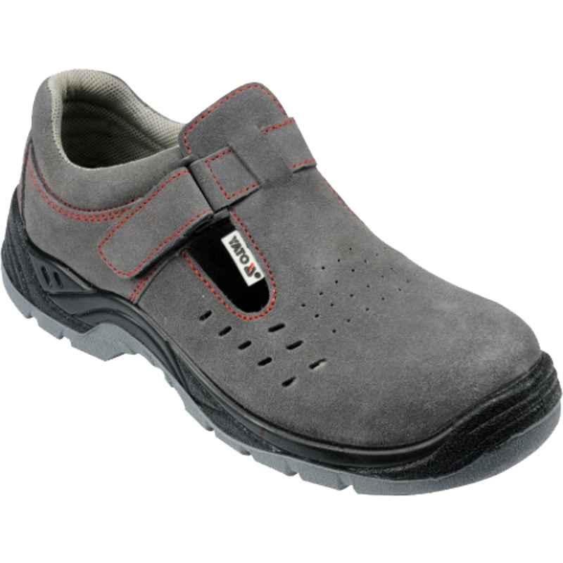 Yato Segura S1 Leather Composite Toe Grey Safety Sandal, YT-80463, Size: 39
